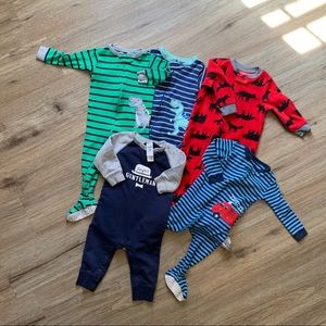 Footed Pajama Lot Infant Boy